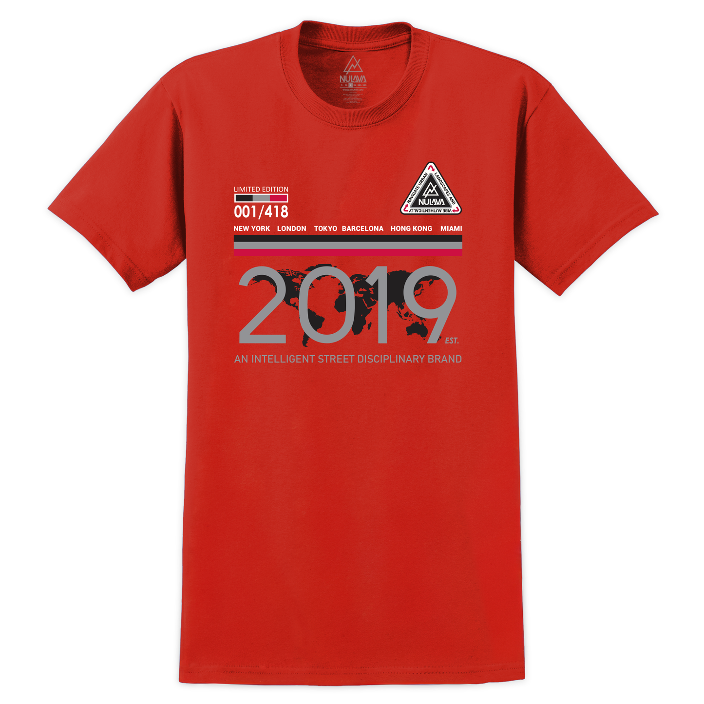 Nulava “2019” Limited Edition Red Tee – 001/418