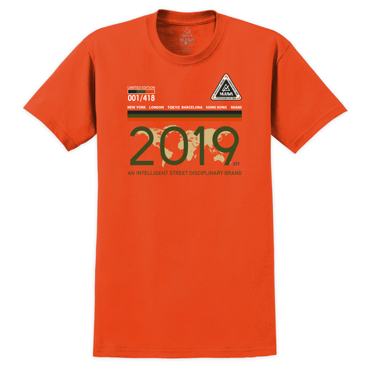 Nulava “2019” Limited Edition Orange Tee – 001/418