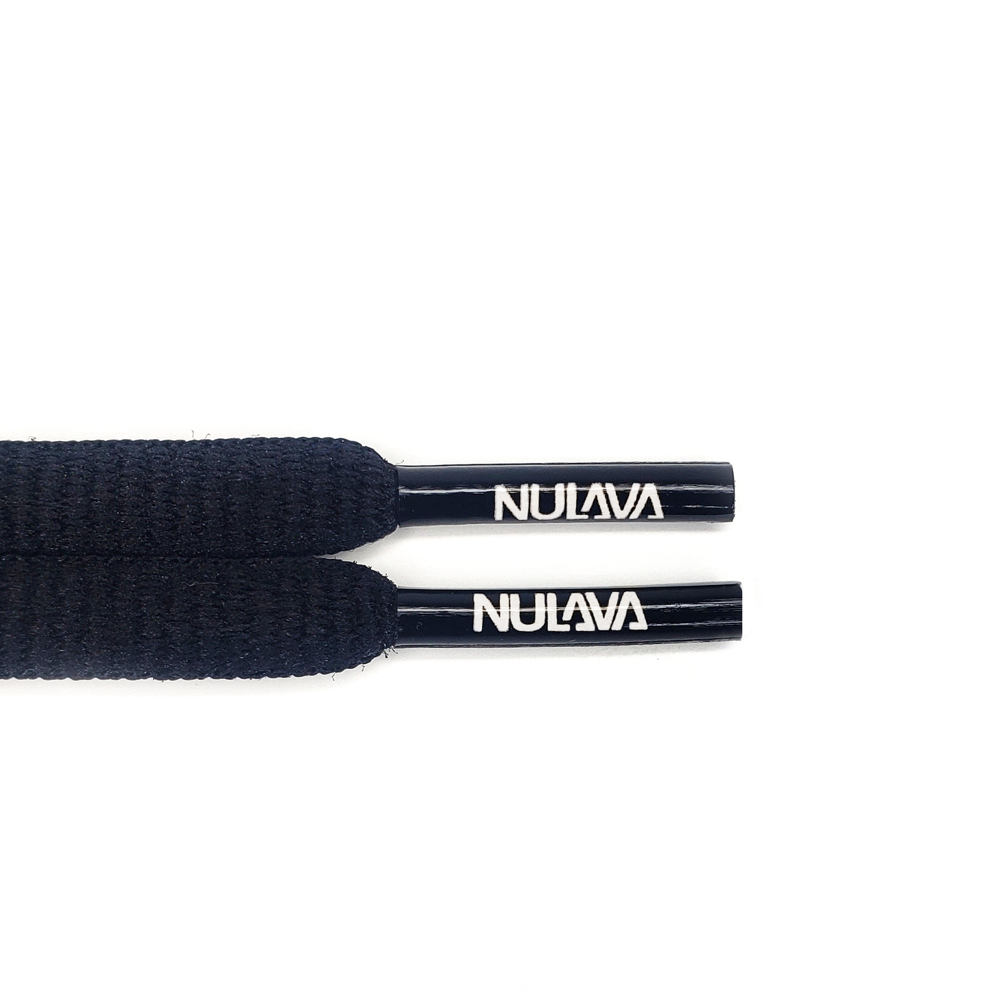 Nulava Silicone Printed "Navigate Urban Landscapes And Vibe Authentically" Black Oval SHOELACES