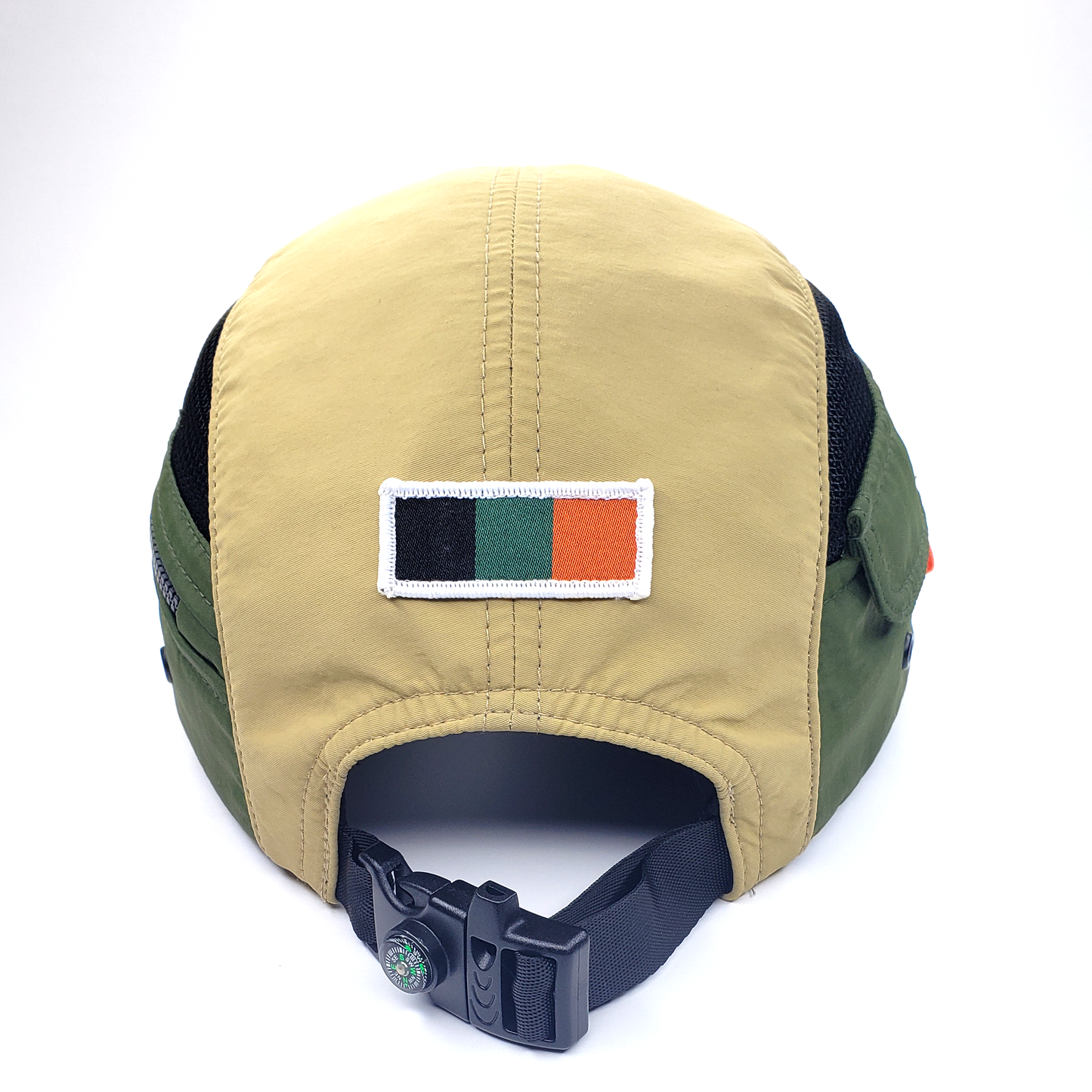 Nulava 5-Panel Long Bill Camp Cap – Khaki/Orange/Green 2019 Edition