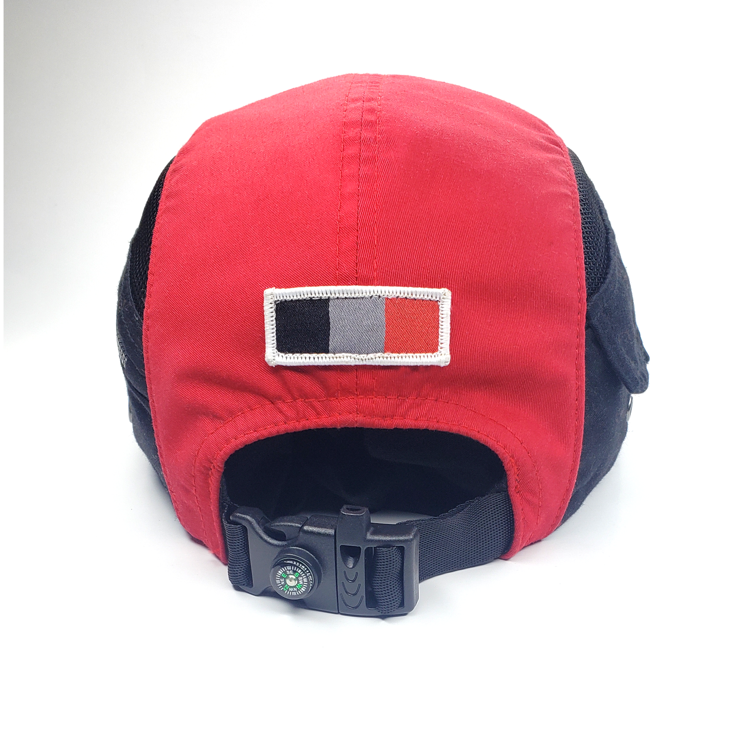 Nulava 5 Panel Long Bill Camp Cap – Red & Black 2019 Edition