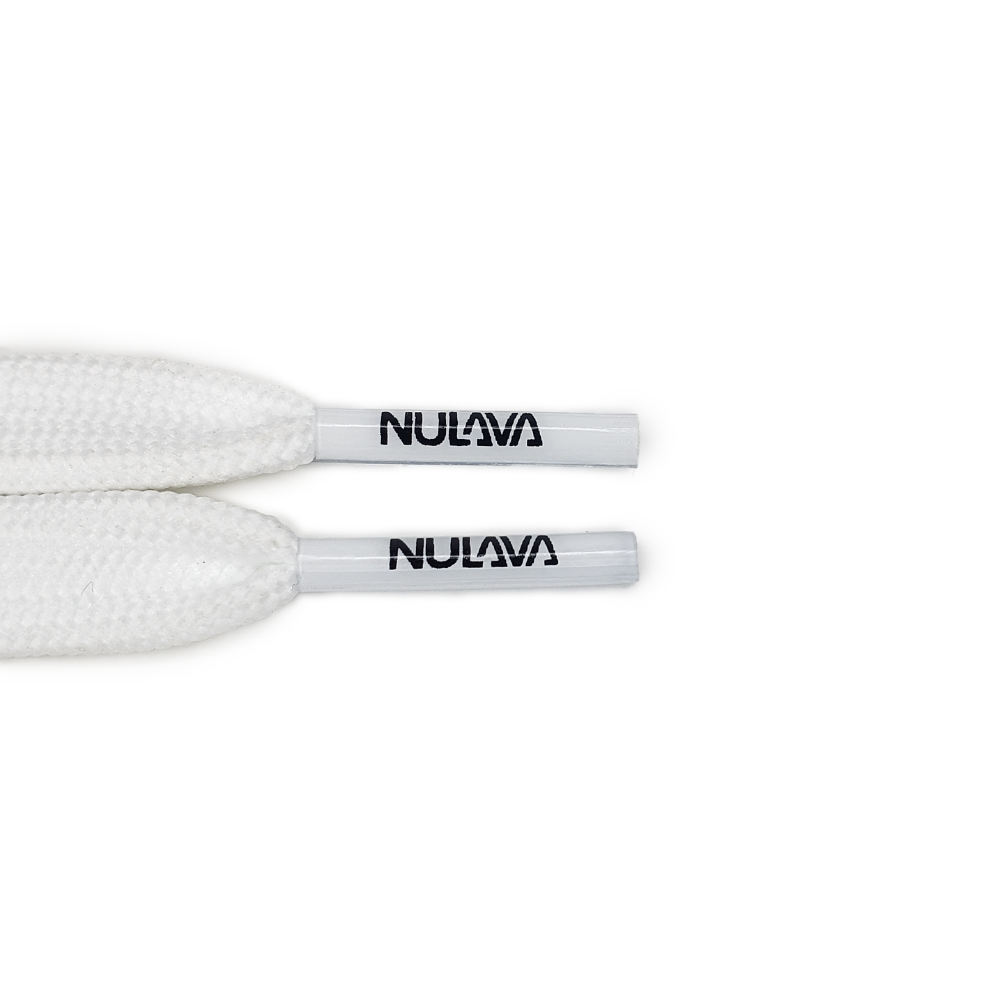 Nulava Silicone Printed "Navigate Urban Landscapes And Vibe Authentically"  White Flat SHOELACES
